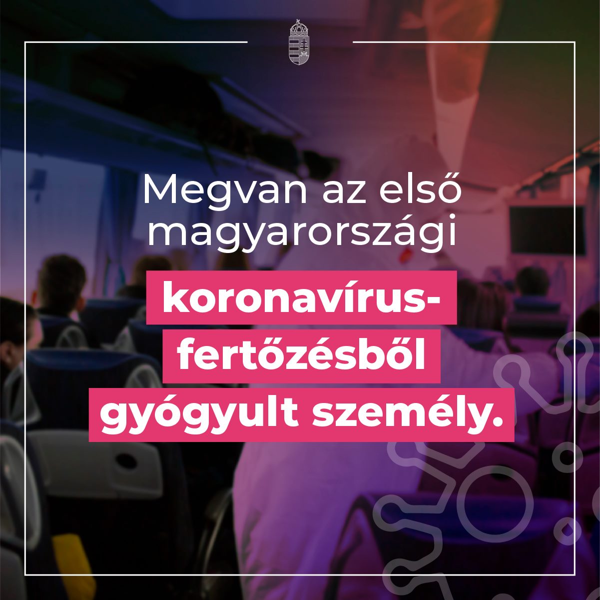 Megvan az első magyarországi koronavírus-fertőzésből gyógyult személy.Megvan az első…